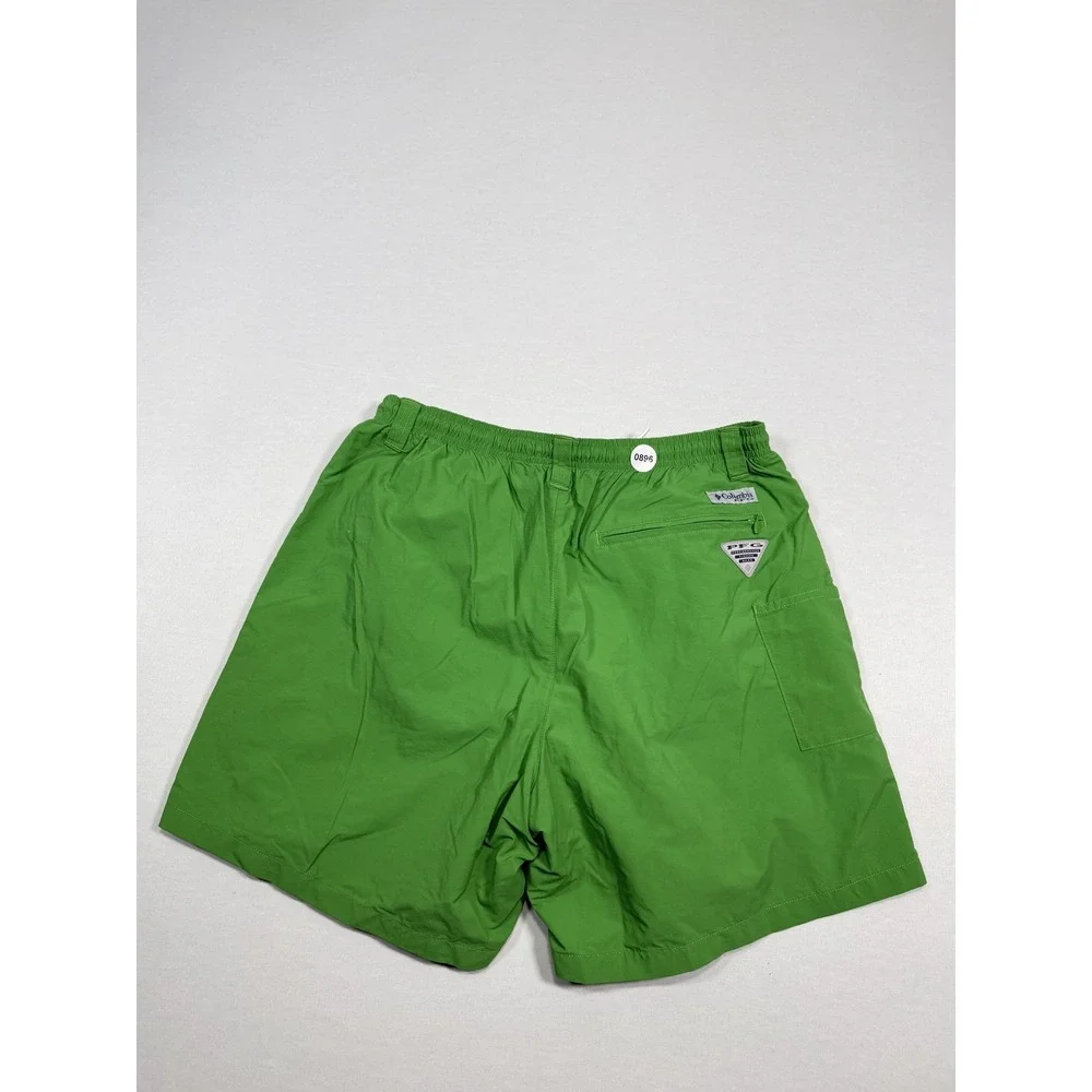Columbia PFG Shorts‎ Mens Medium Green Swim Trunks Omni-Shade Lined UPF Fishing